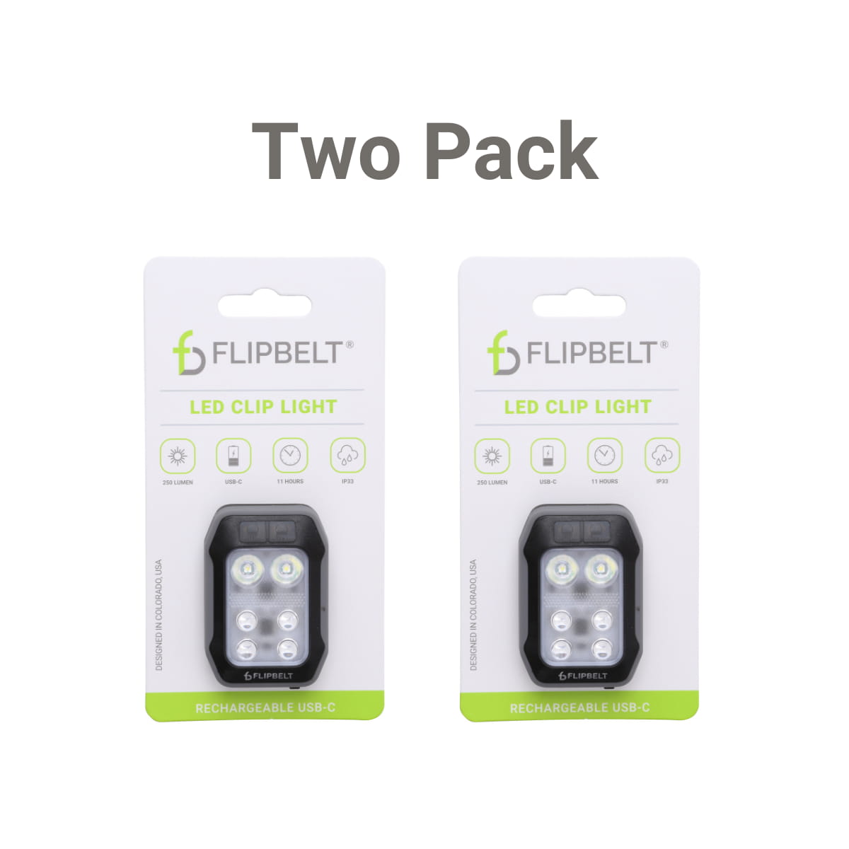 FlipBelt LED klipslys