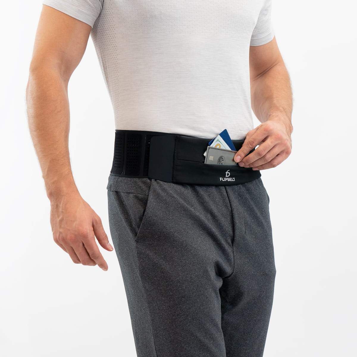 FlipBelt Adjustable Zipper - Justerbart løpebelte
